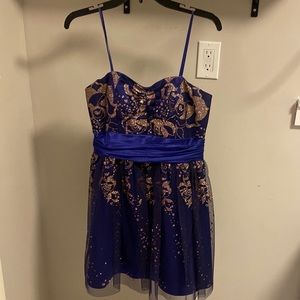 Blue Mini homecoming dress